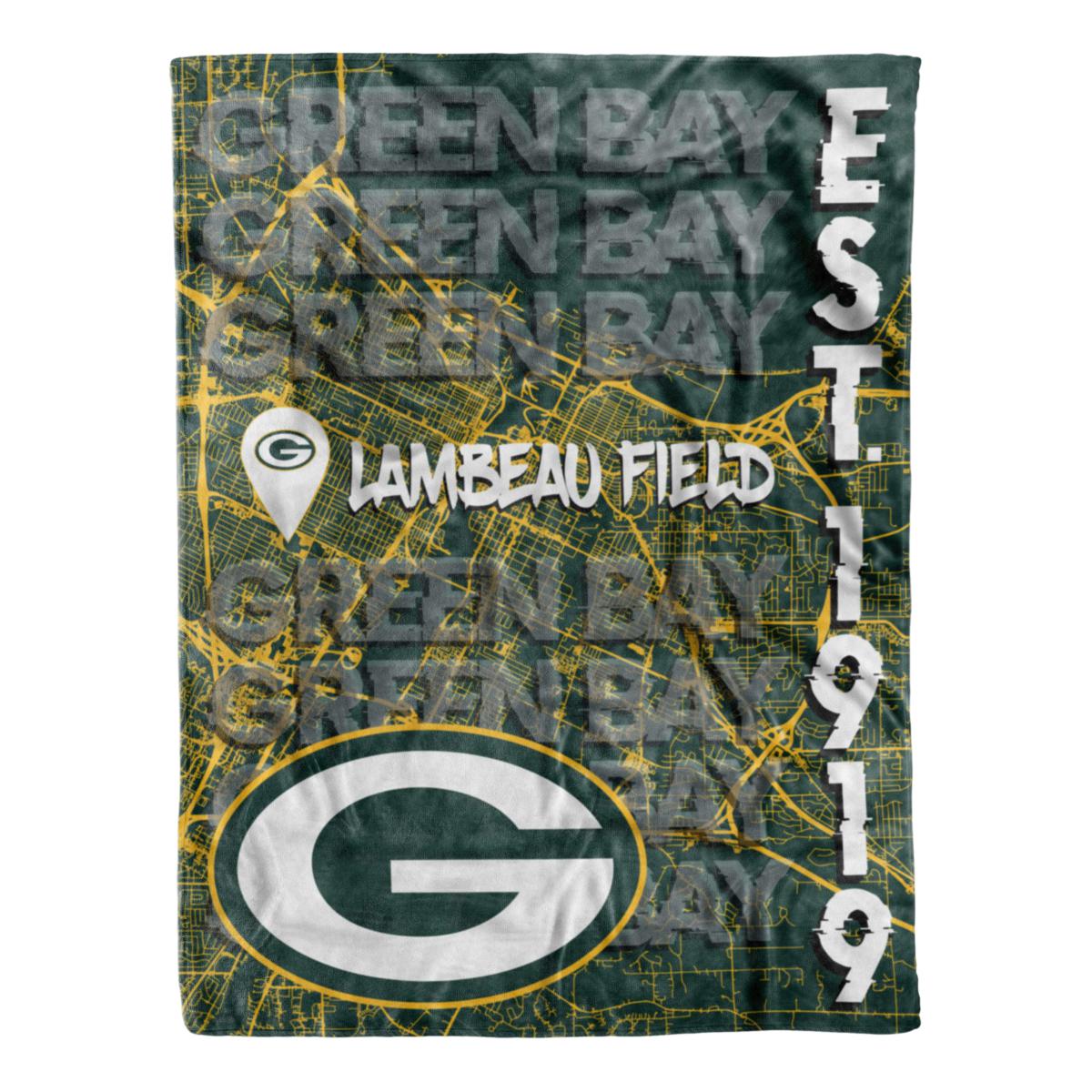 Officially Licensed NFL Logo Brands Home Team Throw - Packers