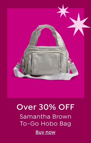 samantha brown to-go hobo bag