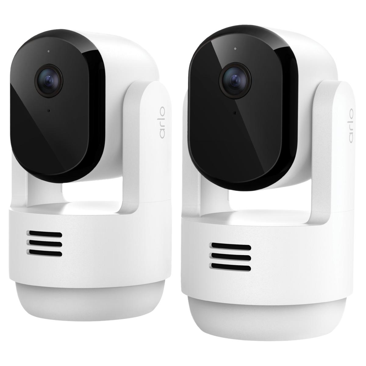 Arlo Essential 2K Indoor Pan Tilt Cameras - Set of 2