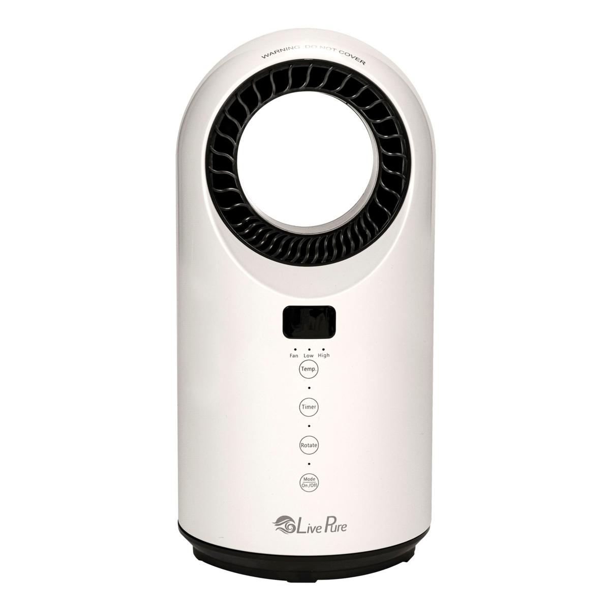 LivePure Turbine Vortex Oscillating 1500-Watt Heater with Filtration