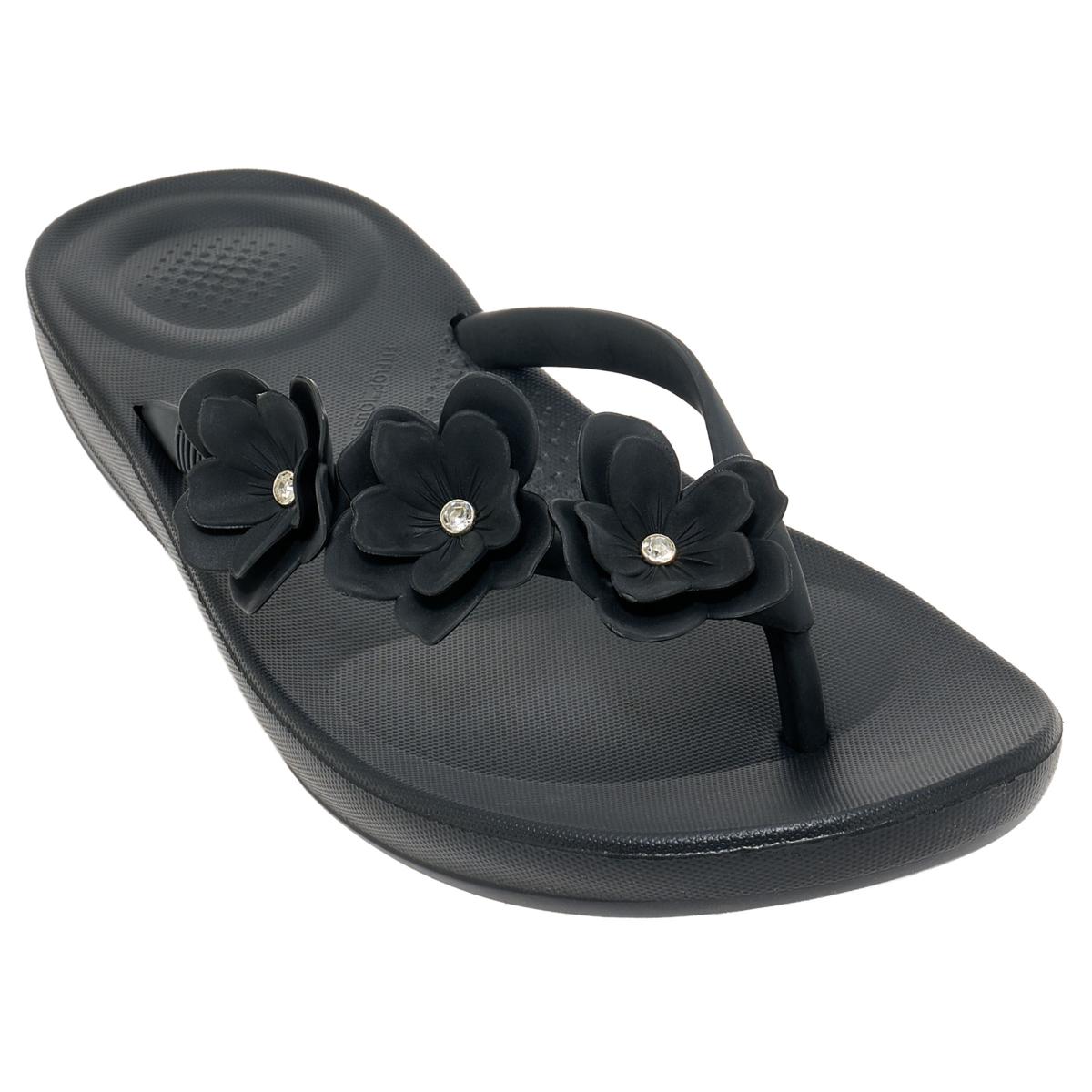 FitFlop iQushion Flower Flip Flops