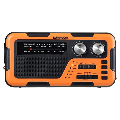 Griffin Survivor Huricast Solar Powered Bluetooth Weather Radio
