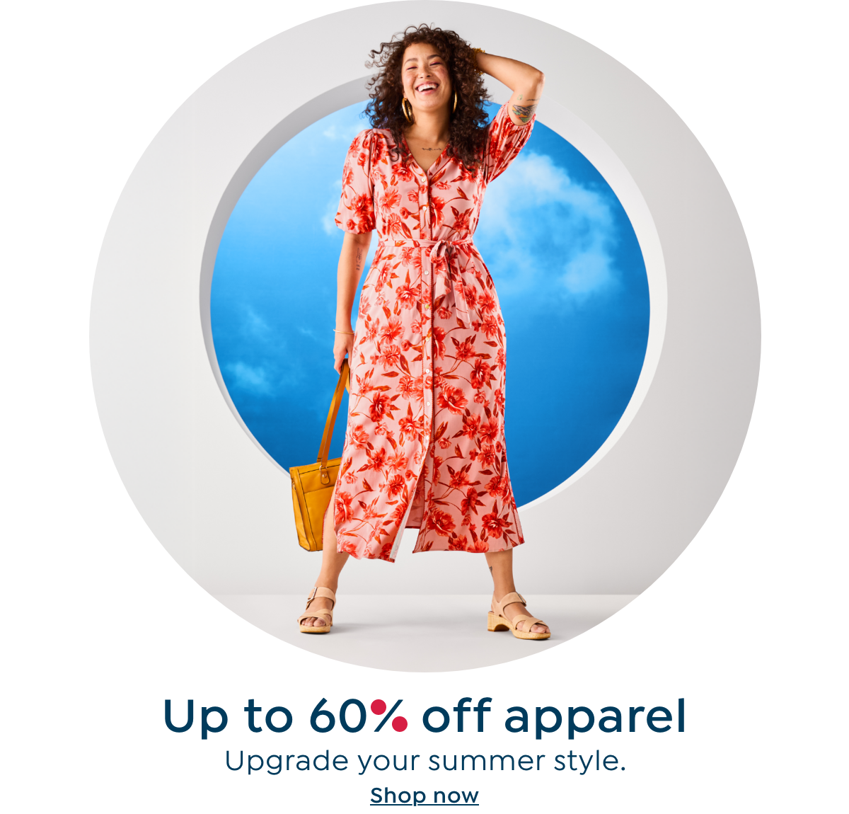 Up to 60% off apparel
