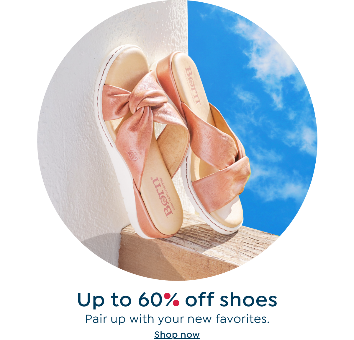 Up to 60% off shoes