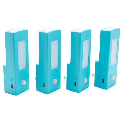 Living Glow 6-in-1 Color-Changing Light with USB Charger 4-pack