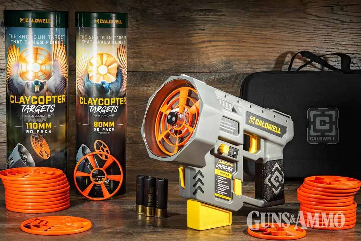 Multiple Clay-shooting items/gear displayed