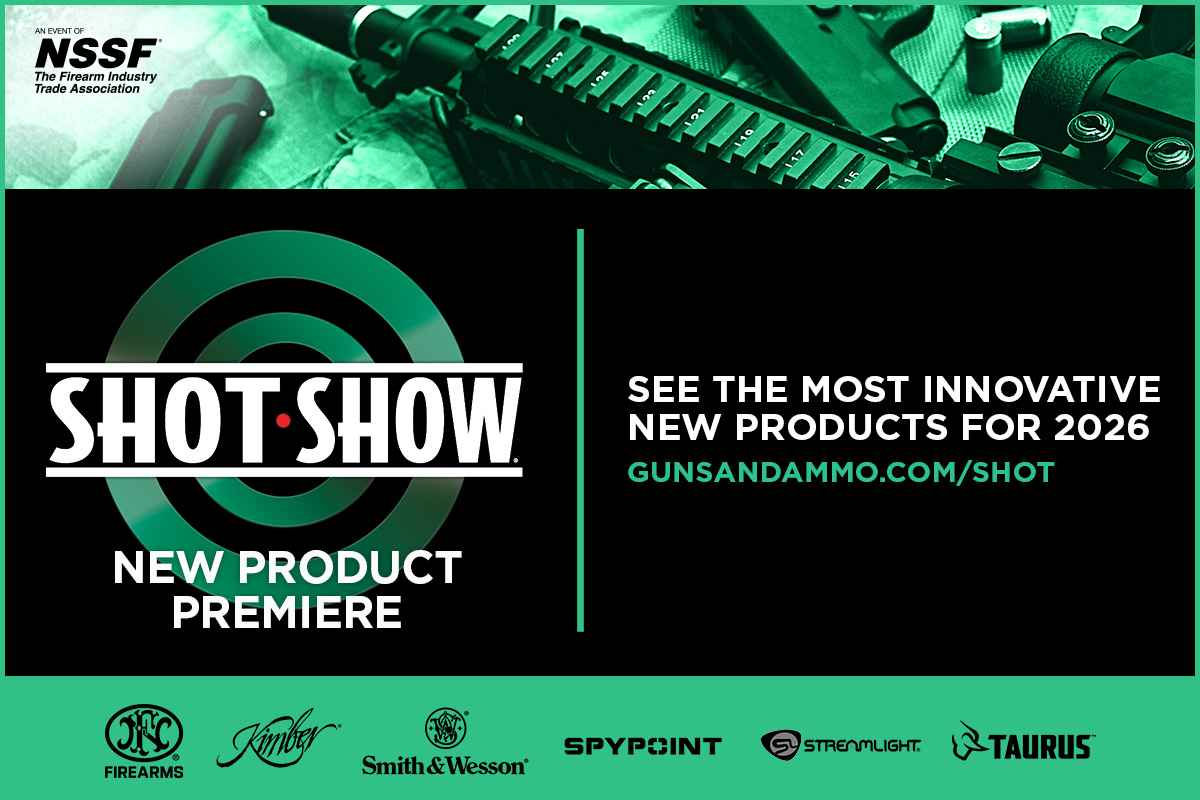 Large black SHOT Show icon on green
