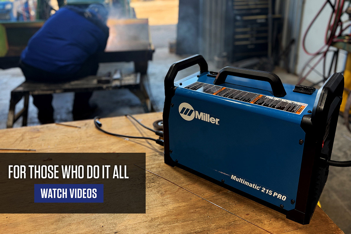 Image of blue machine for welding