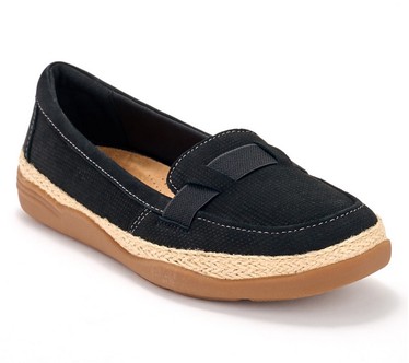 Clarks Collection Leather Slip-Ons -Elaina Echo