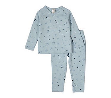 MiniMoi Boys My Brightest Star 100% Cotton V-Ne ck Pajama set
