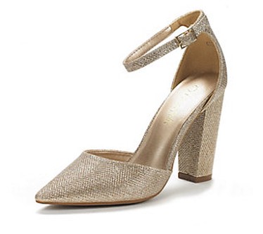 Dream Pairs High Heel Pump- Coco  Size 8-1/2 Medium  Gold