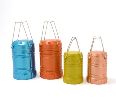 SecureBrite Set of 2 Large and 2 Mini Lanterns