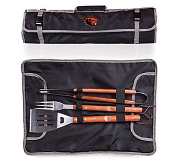 Oniva NCAA 3-Piece BBQ Tote & Grill Set