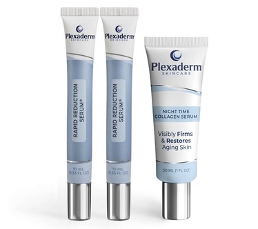 Plexaderm Rapid Reduction & Night Time Collagen Serum Set