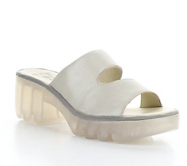 Fly London Patent Leather Wedge Sandal - Tech