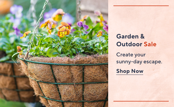 garden and outdoor sale