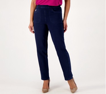 Quacker Factory Regular DreamJeanne Pull-On Straight Leg