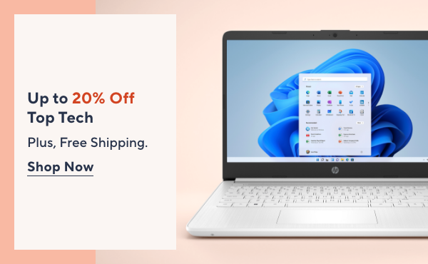 up to 20% off tech