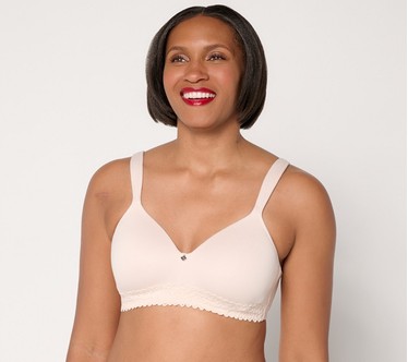 Breezies Lace Touch Wirefree T-Shirt Bra