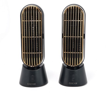 Cascade Set of 2 Portable Rechargeable 10" Fan