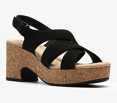 Clarks Collection Leather Wedges-Nerisa Grace