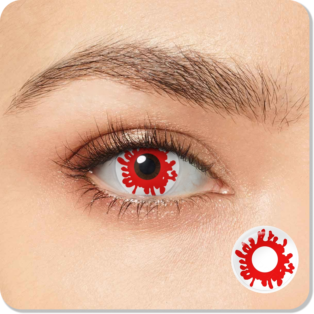 Blood Splat Halloween Eyes