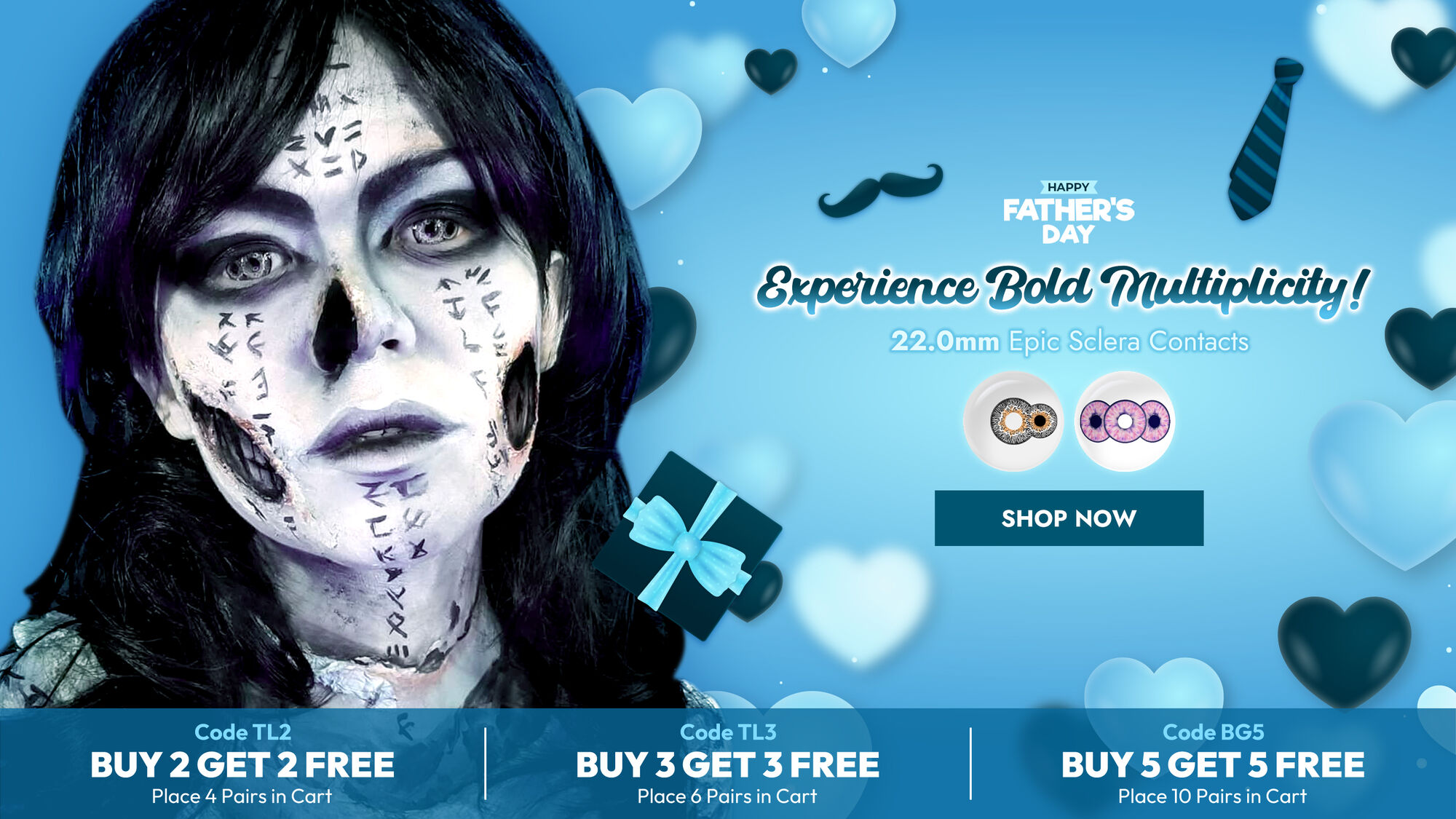 22.0mm Epic Sclera Contacts