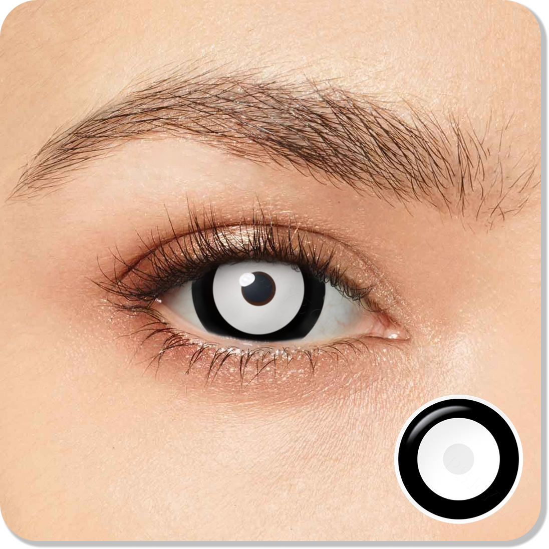 Black and White Mini Sclera Eyes