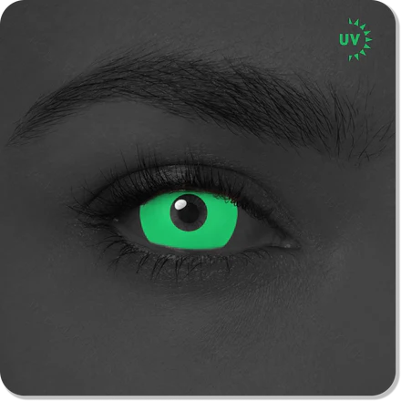 UV Glow Greenout Mini Sclera Eyes