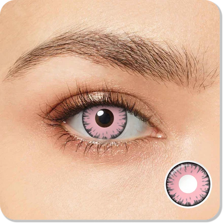 Pink Vampire Halloween Eyes