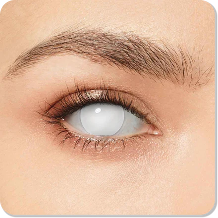 Blind White Halloween Eyes