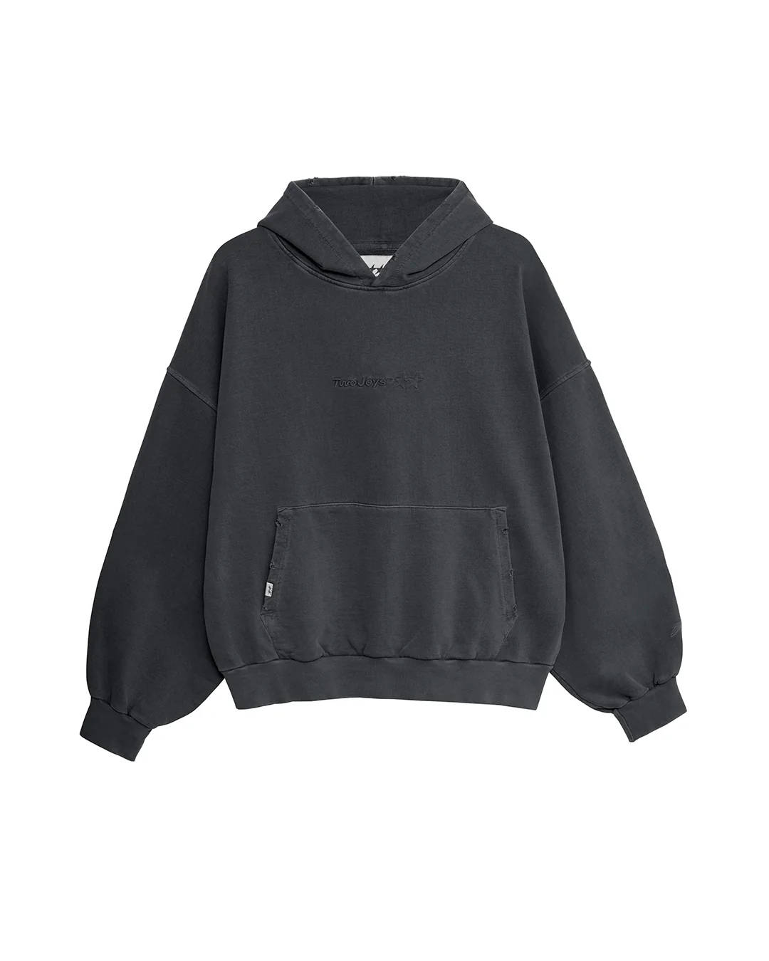 Image of Stone Washed Black Icon Hoodie