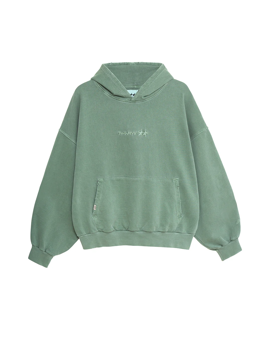 Image of Pigment Dyed Green Icon Hoodie