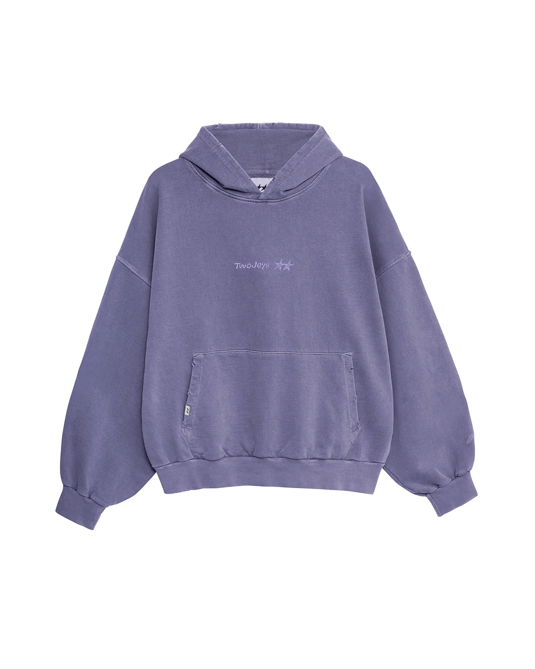 Image of Pigment Dyed Purple Icon Hoodie