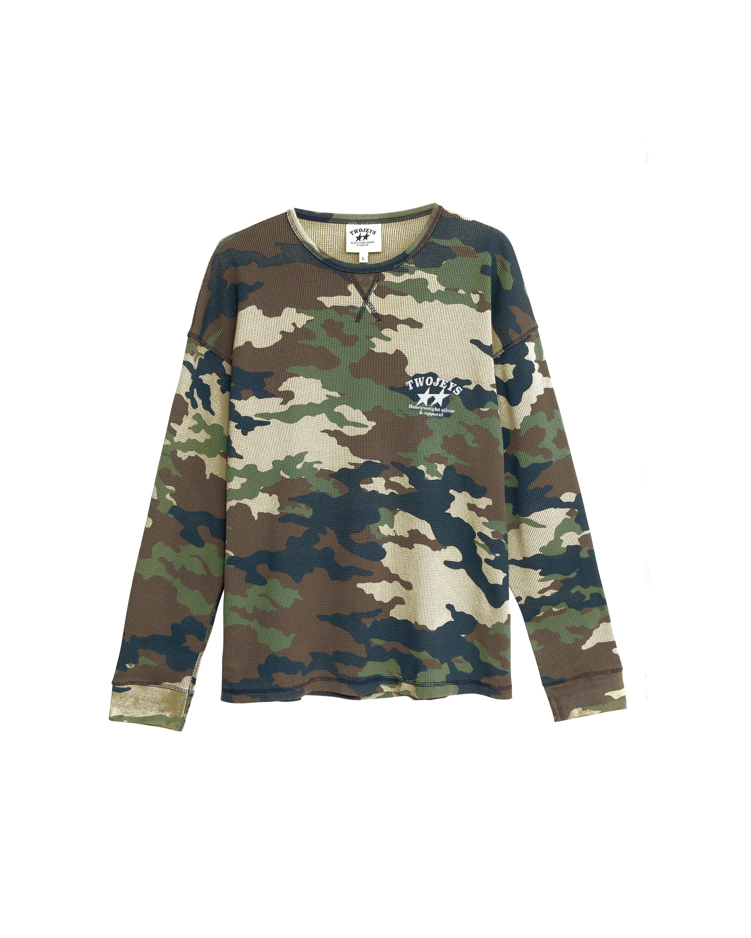 Image of Woodland Basic Waffle Long Sleeve