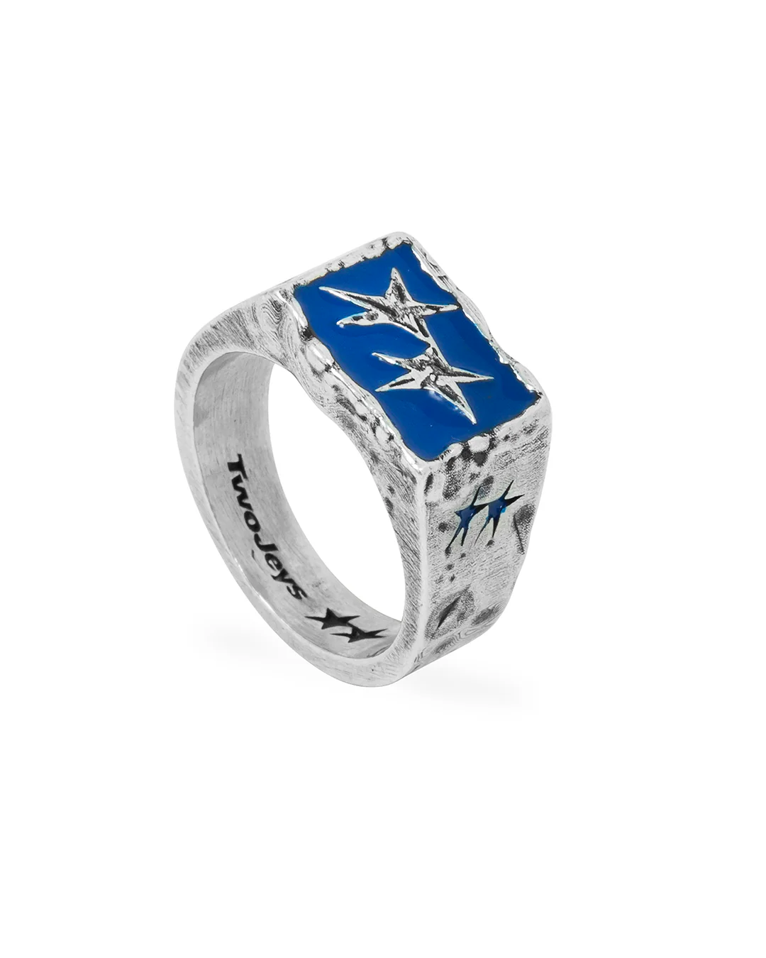 Image of Ignorant Icon Ring Blue