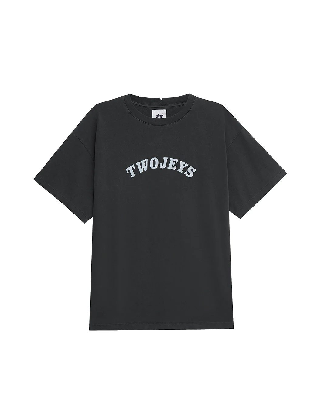 Image of Stone Washed Black Varsity Tee