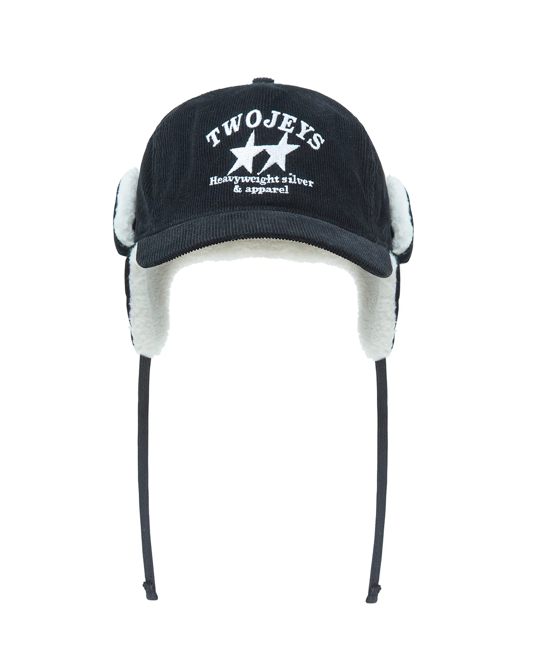 Image of Heavy Silver Black Earflap