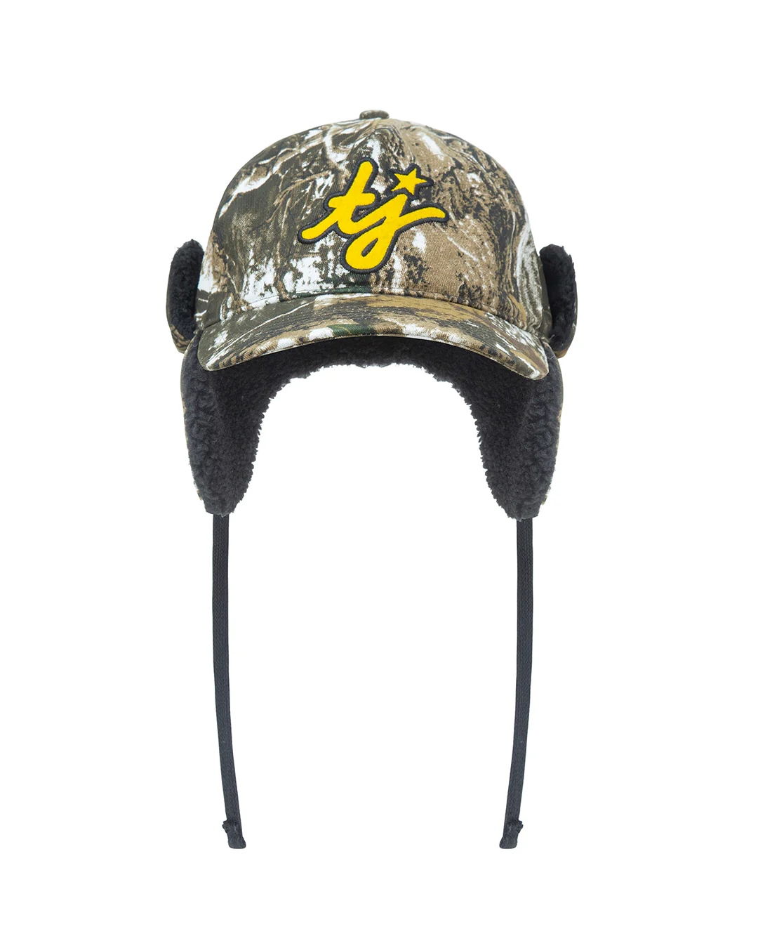 Image of TJ Initials Camo Earflap