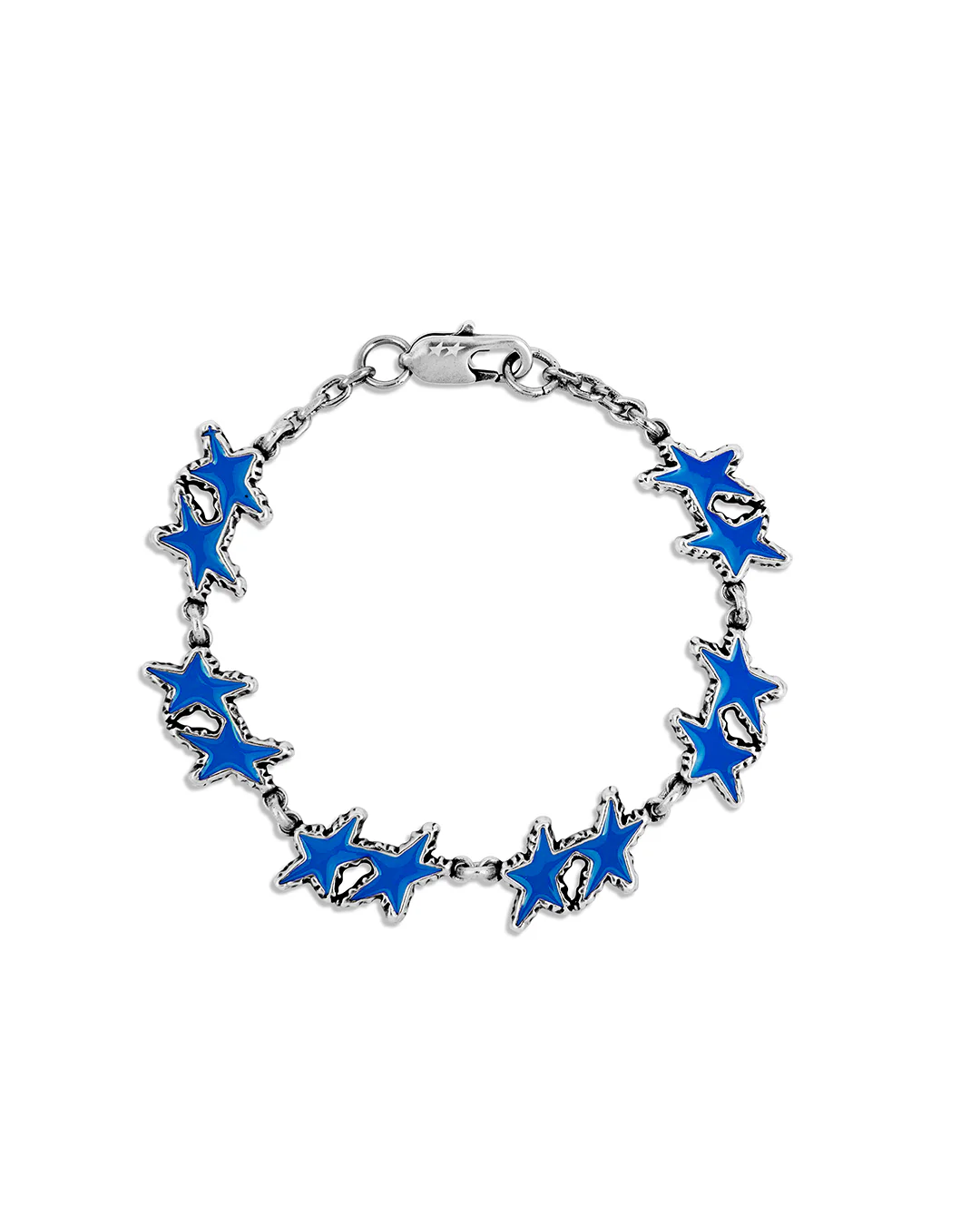 Image of Light Blue Melted Stars Bracelet