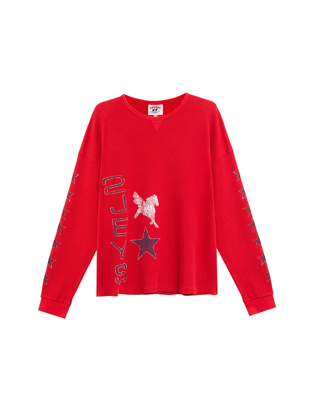 Image of Sterling Waffle Longsleeve Red