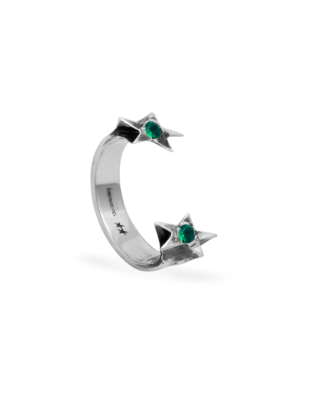 Image of Splitted Icon Green Stone Toe Ring