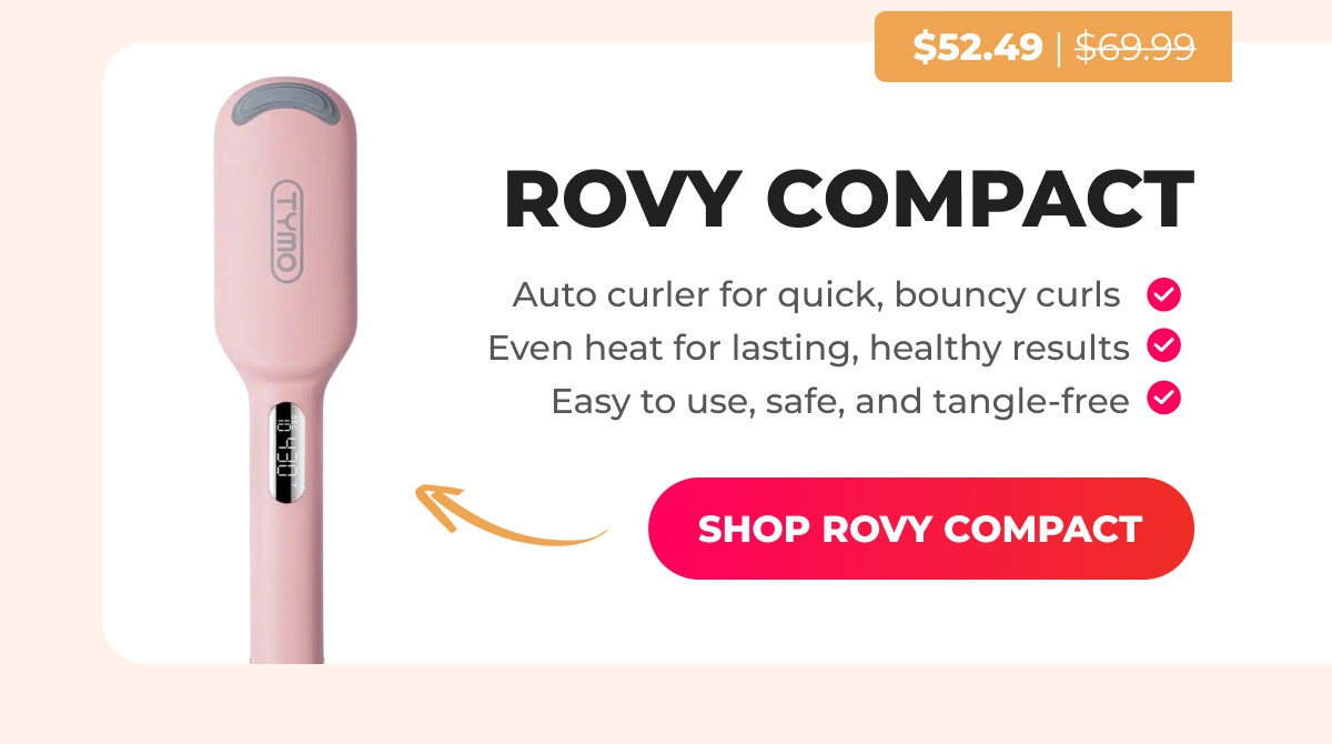 ROVY COMPACT   Was $69.99 → Now $52.49 ✔ Create beachy waves with one simple clamp ✔ Curls stay defined until your next wash ✔ Compact size makes styling easy anywhere [SHOP ROVY COMPACT]