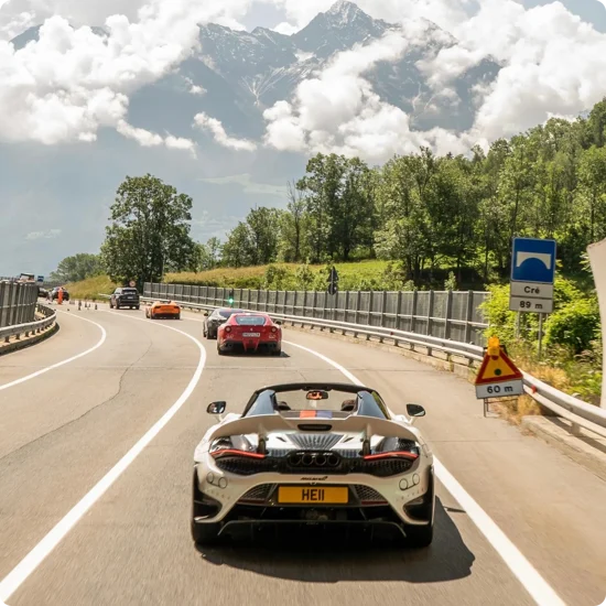 Cars on the road