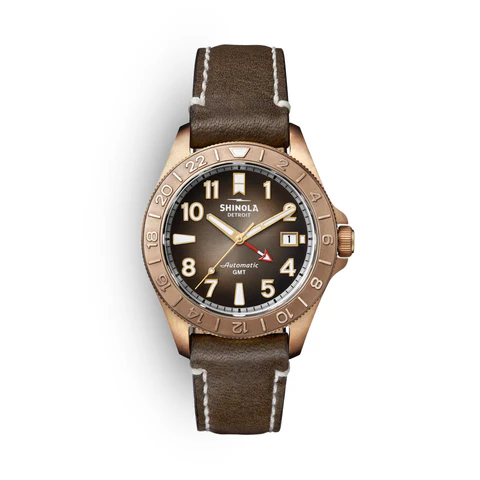 Shinola Bronze Monster GMT Watch