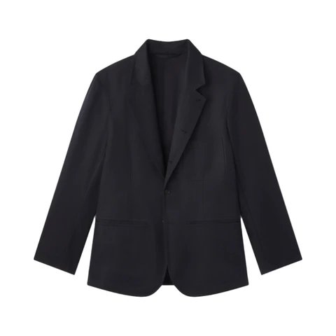 AARON LEVINE COTTON LINEN WORKWEAR SUIT JACKET