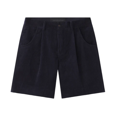 AARON LEVINE SINGLE PLEAT CORDUROY SHORT