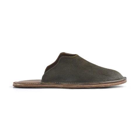 Mr. Grumpy Leather Slippers