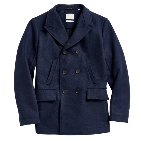 Billy Reid Navy Bond Peacoat