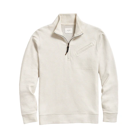 Billy Reid Quilted Half Zip